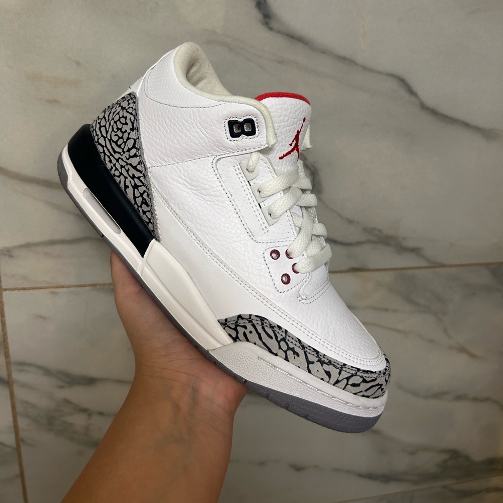 White cement Jordan 3 reimagined
